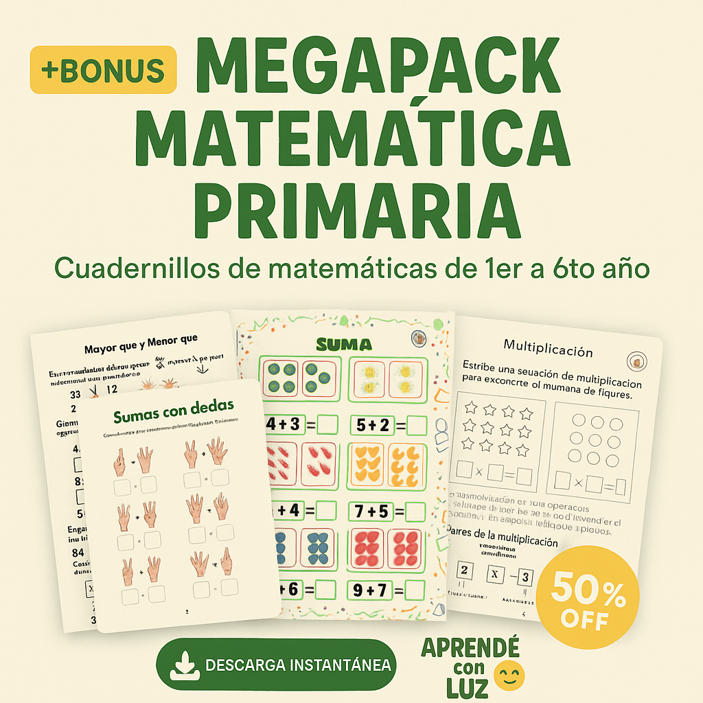 MEGAPACK MATEMATICA PRIMARIA